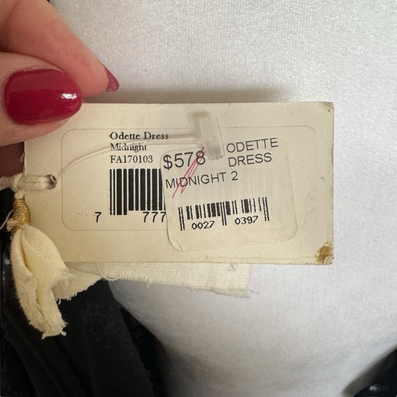 Ulla Johnson - NWT Silk Odette Midnight Smocked Long Sleeve Mini Dress Sz 2 - Picture 10 of 14